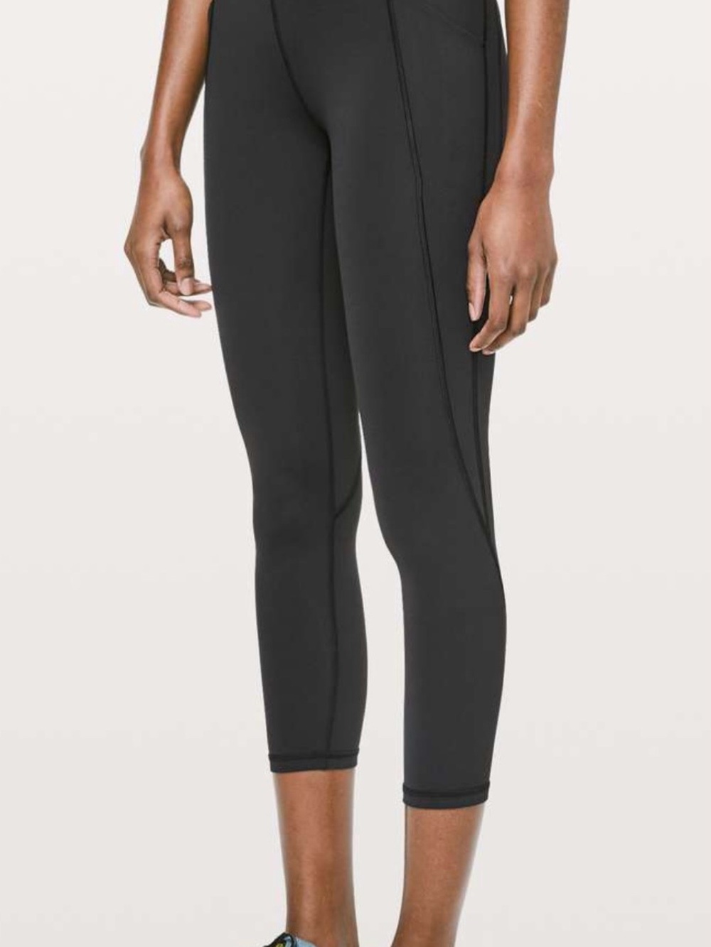 Lululemon - Time to Sweat Crop Leggings High-Rise Black Cropped Performance